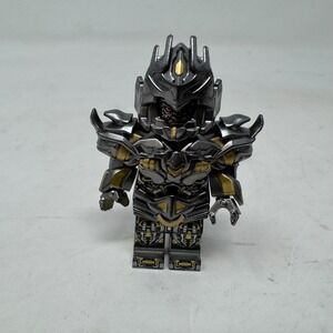 Transformers Megatron Custom Minifigure Metallic Silver Gold Decepticon Figure